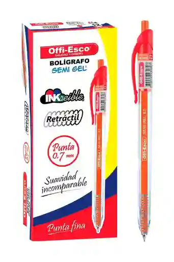 Bolígrafo Retráctil Offi-esco 0.7mm