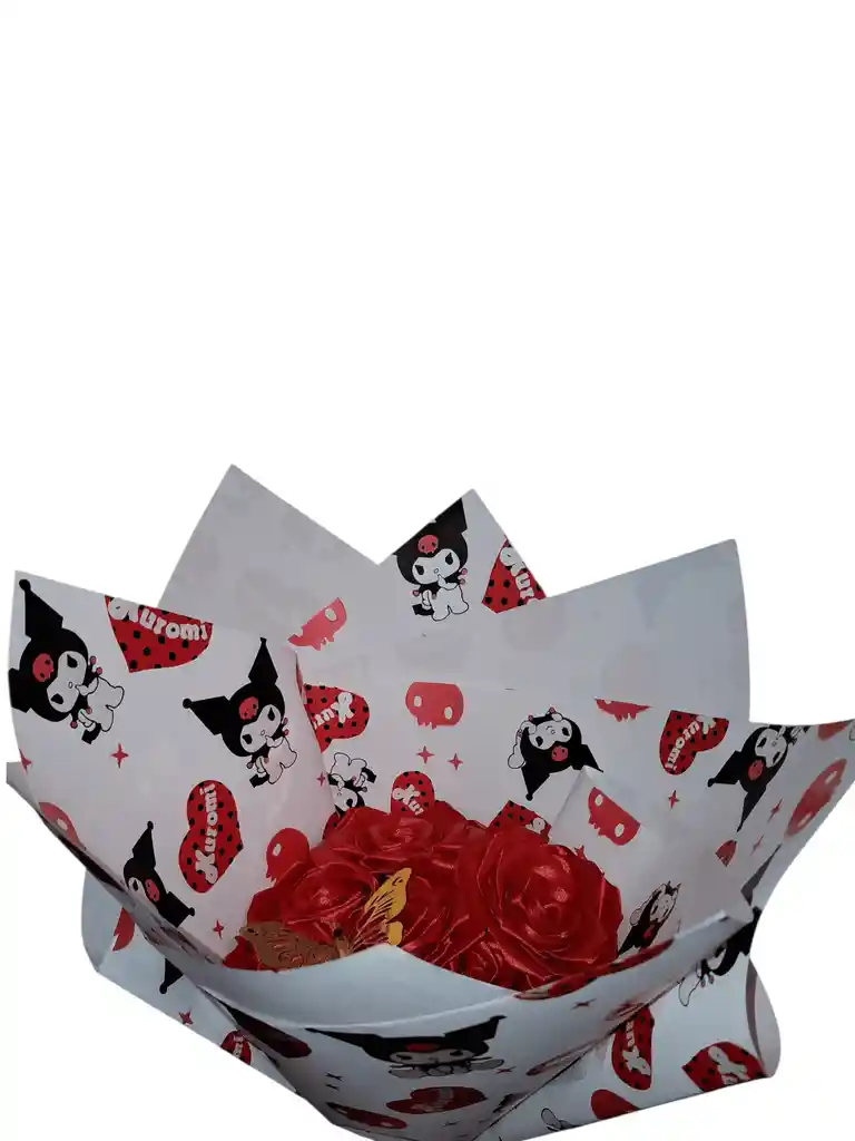 Ramo De Rosas Eternas Rojas - Kuromi