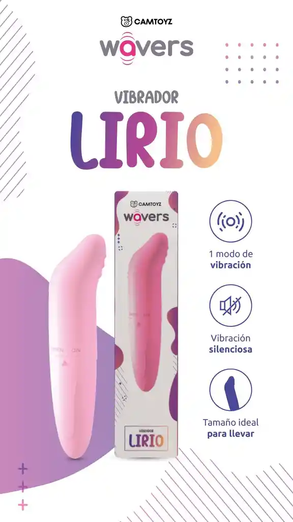 Bala Vibradora Delfín Rosado 1 Velocidad