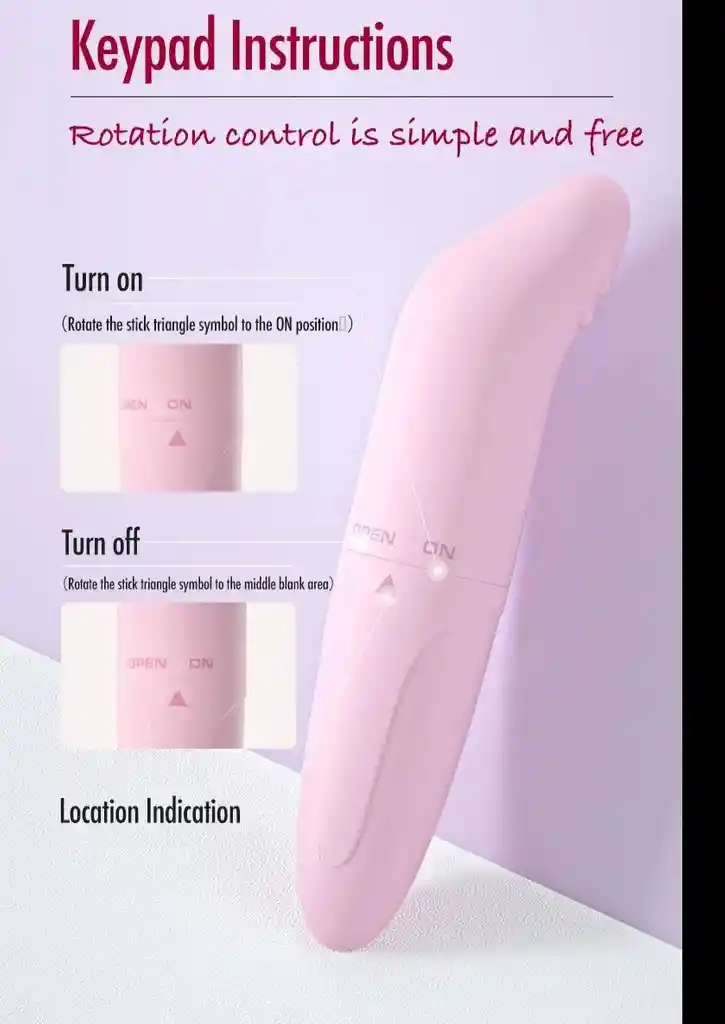 Bala Vibradora Delfín Rosado 1 Velocidad