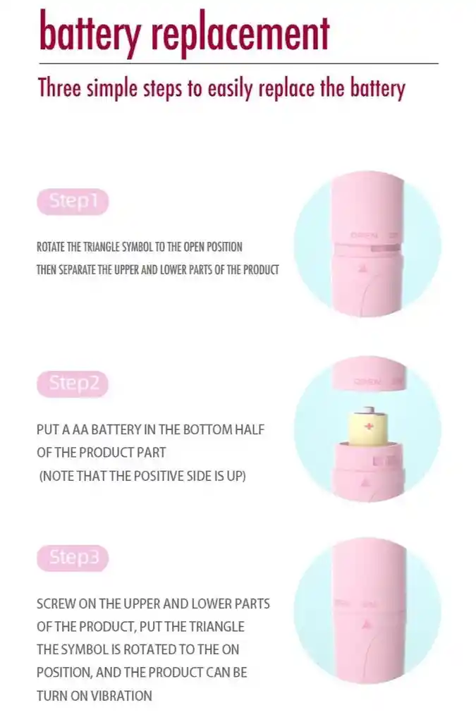 Bala Vibradora Delfín Rosado 1 Velocidad