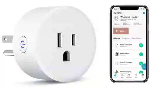 Tomacorriente Inteligente Enchufe Wifi Redondo Alexa Google