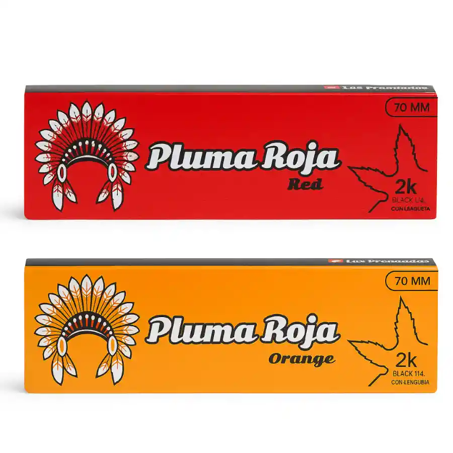 Blunt / Cueros Set X 2 Packs Pluma Roja (rojo O Naranja)