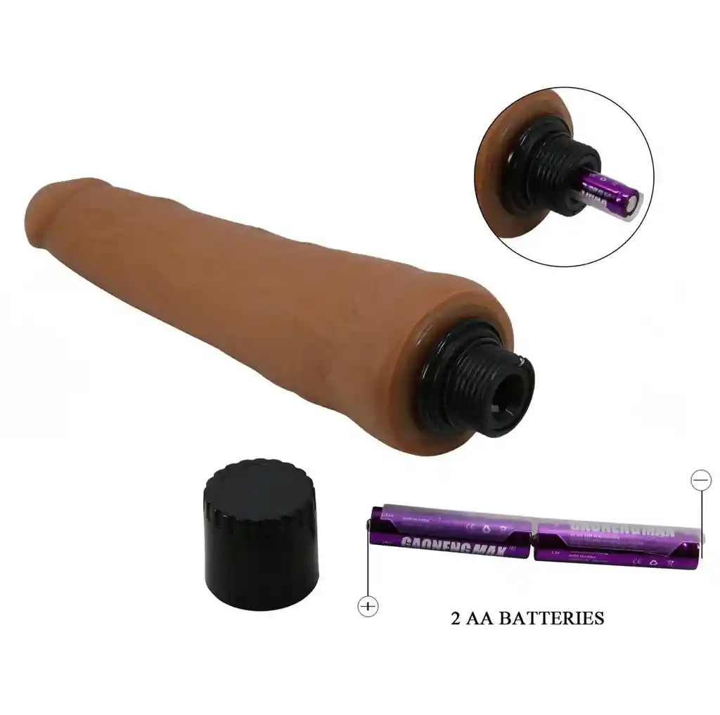 Vibrador Masturbador Realista 25cm Con Piel Deslizante Alfredo Dildo Consolador Pretty love