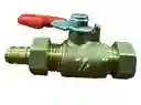 Válvula De Bola O Llave De Paso 1/4-1/4 Macho Con Espig