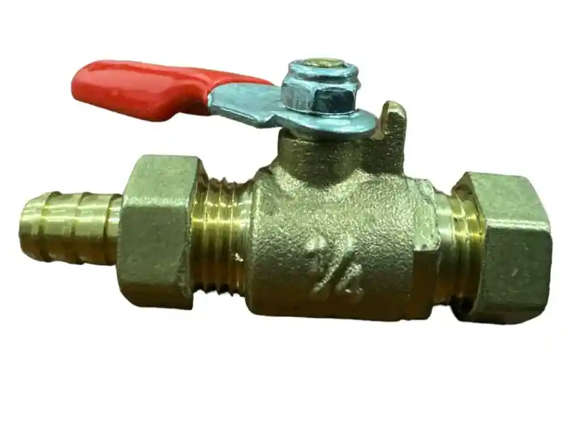 Válvula De Bola O Llave De Paso 1/4-1/4 Macho Con Espig