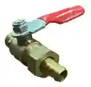 Válvula De Bola O Llave De Paso 1/4-1/4 Macho Con Espig