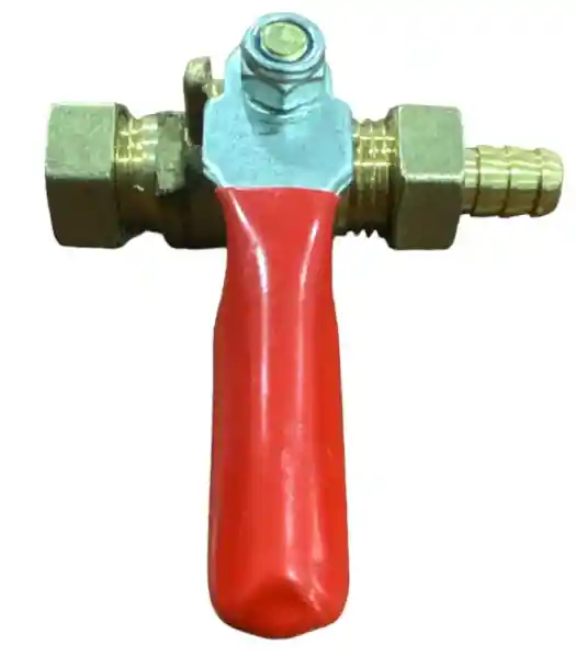 Válvula De Bola O Llave De Paso 1/4-1/4 Macho Con Espig