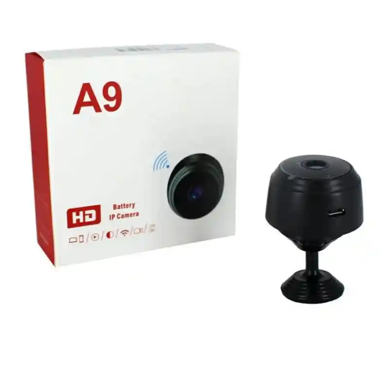 Cámara Espía A9 – Resolución Full Hd 1080p, Conectividad Wifi Y Visión Nocturna