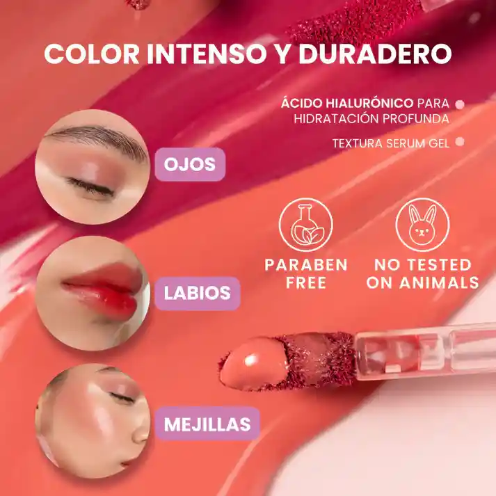 Tinta Lippie Cheeks Montoc - Tono 500 Eva