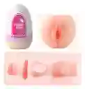 Kit Funny Egg: Huevo Masturbador Textura Vaginal + Lubricante Neutro 5ml