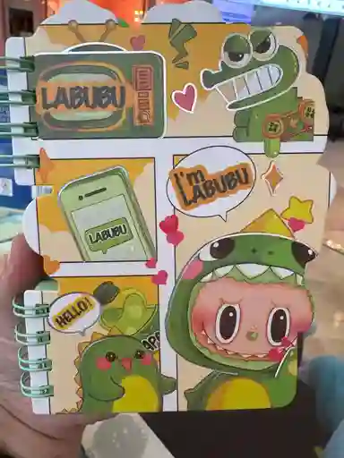 Mini Agenda Argollada Labubu
