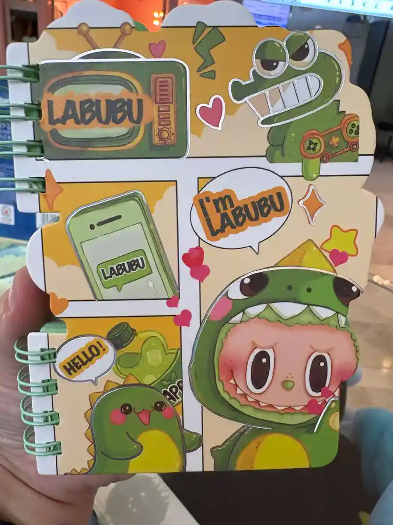 Mini Agenda Argollada Labubu