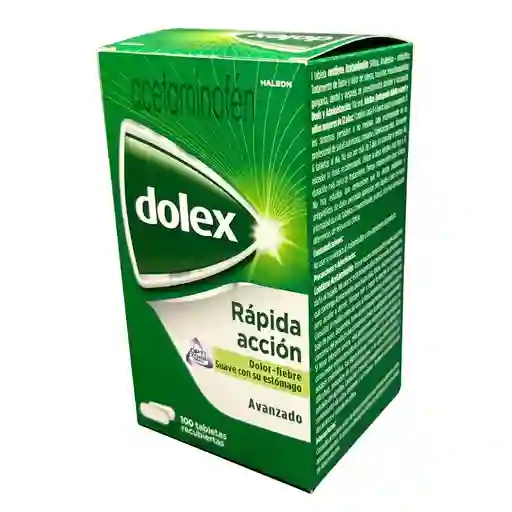 Dolex Analgésico Con Acetaminofén De Rapida Acción 100 Tabletas