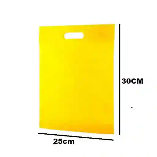 Bolsa Cambrel 25x30cm Amarilla Con Ojal