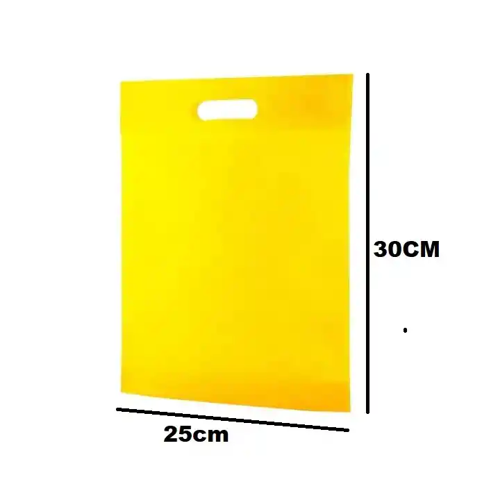 Bolsa Cambrel 25x30cm Amarilla Con Ojal