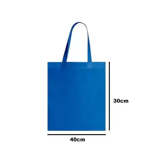 Bolsa Cambrel Con Manigueta 30x40x11 Cm Azul Rey