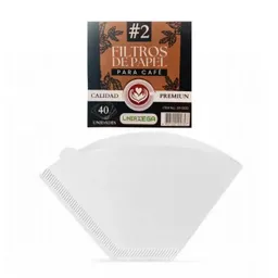 Filtro De Papel Para Cafe #2 X 40 Und Linea Mega