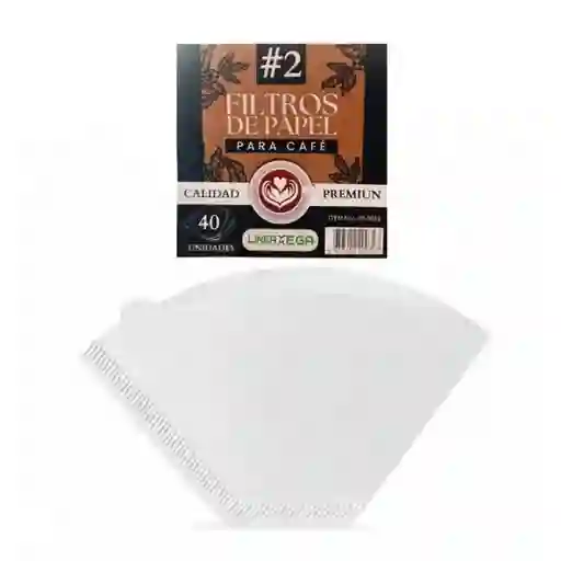 Filtro De Papel Para Cafe #2 X 40 Und Linea Mega