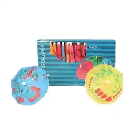Sombrillas Decorativas De Papel X 144und