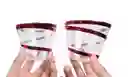 Vasos 9onzas Plástico Desechable Zigzag Rojo. Vasos Bonitos, Elegantes Y De Lujo