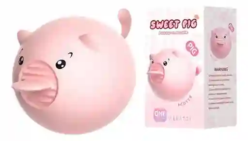 Mini Vibrador Cerdito Con Lengua Porky