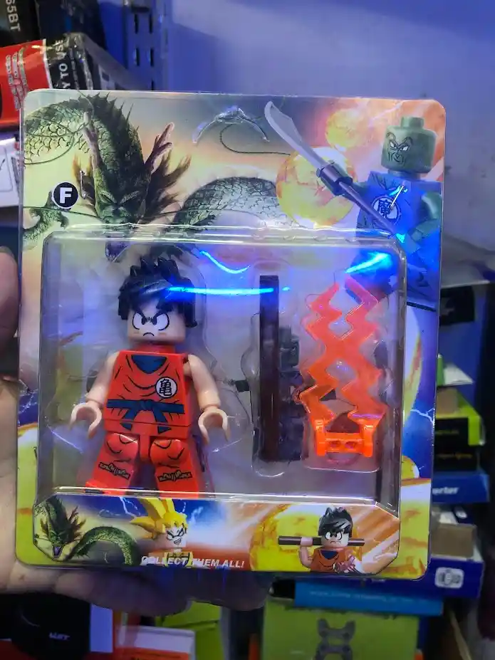 Figura Muñeco Goku Pequeño Con Accesorios