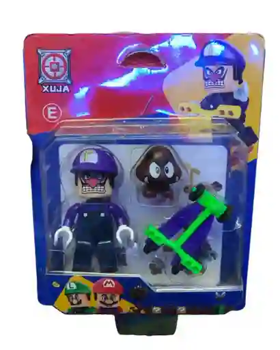 Figura De Juguete Pequeño Waluigi Con Accesorios