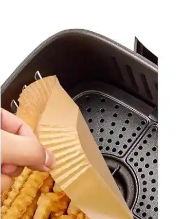 Carpeta De Papel Cuadrada Para Freidora, Air Fryer De 20 Cms