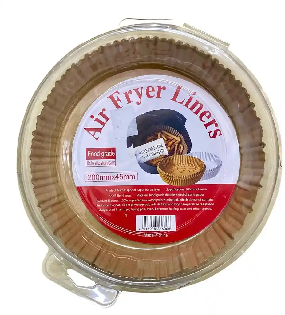 Carpeta Redondas De Papel Pergamino Para Airfryer De 20 Cms