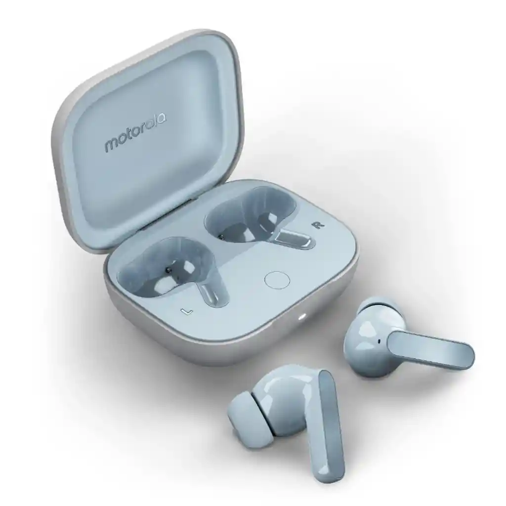 Audífonos Bluetooth Moto Buds Celeste Ilusion