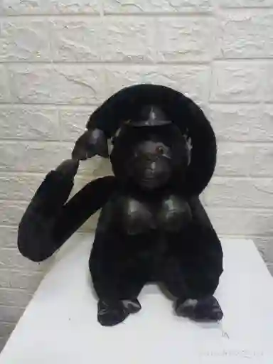 Peluche Gorila Negro De 35cm