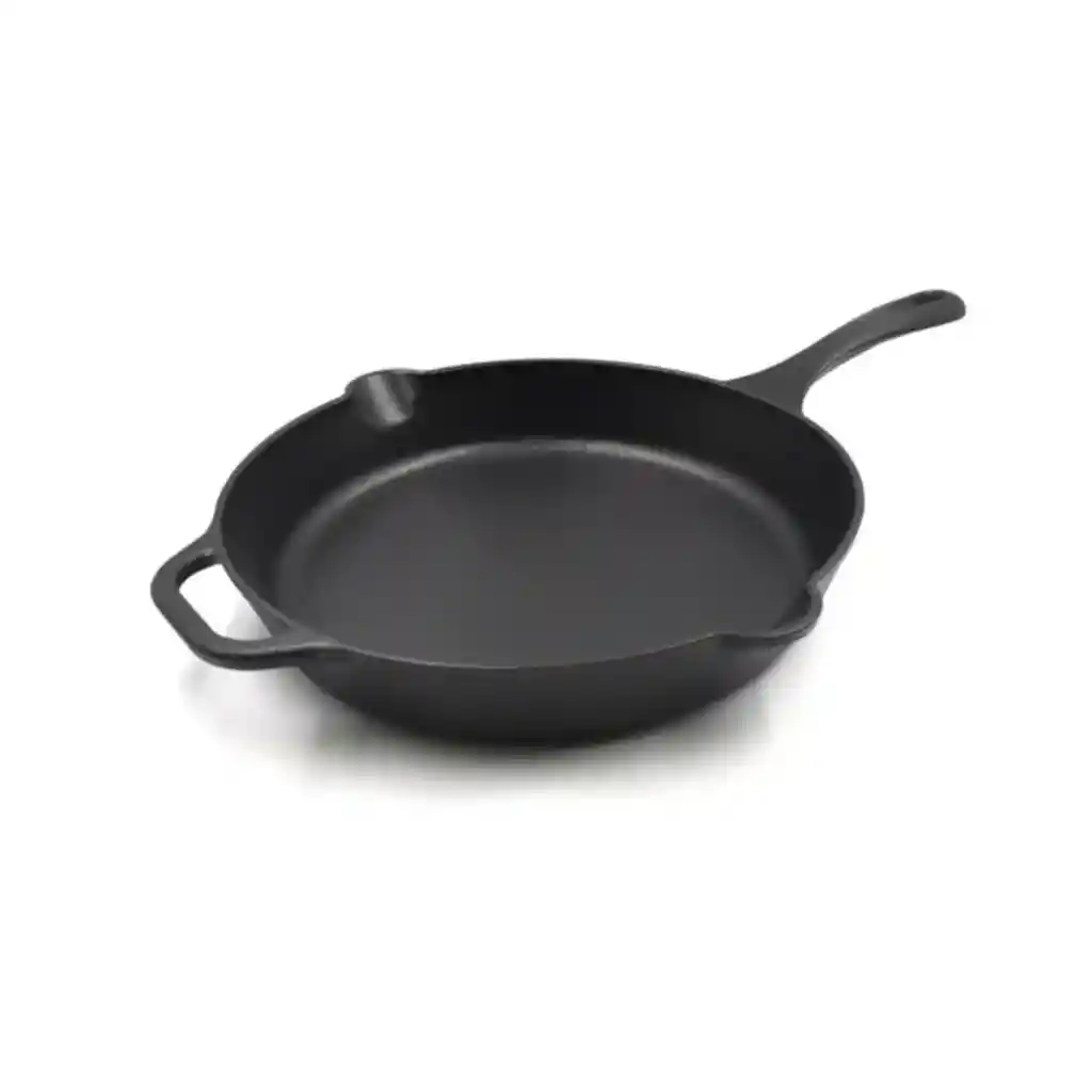 Sartén De Hierro Fundido Esmaltado Victoria® 30 Cm / 12 In Color Negro