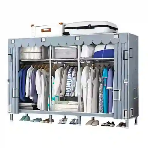 Closet Ropero Reforzado Portátil Aleación Pura 205cm Armable