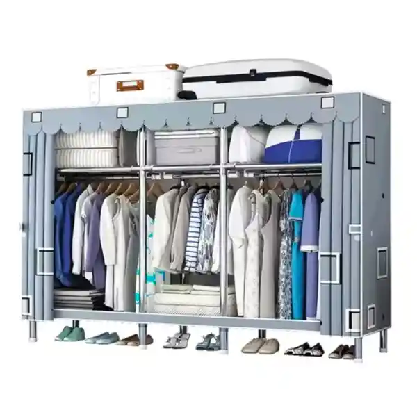 Closet Ropero Reforzado Portátil Aleación Pura 205cm Armable