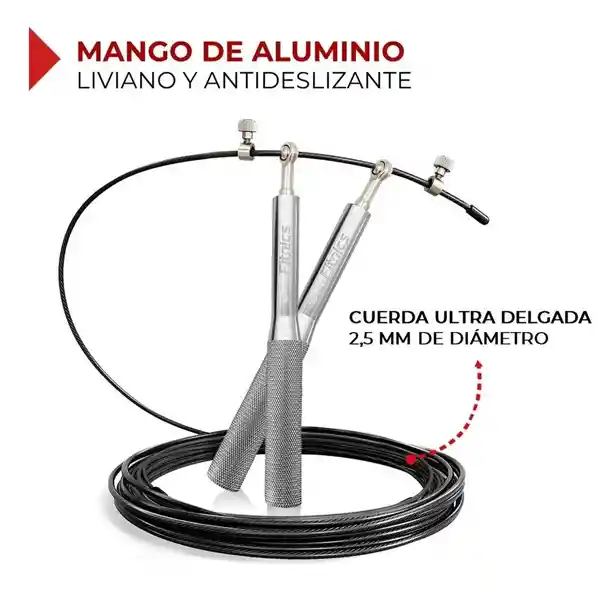 Lazo Cuerda Saltar Profesional Velocidad Aluminio 52 Bits