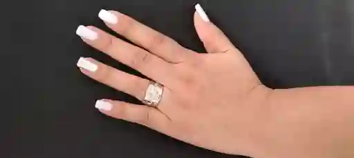 Anillo Graduable En Rodio #7