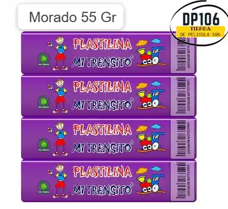 Plastilina Morado 55 Gr X 1 Und