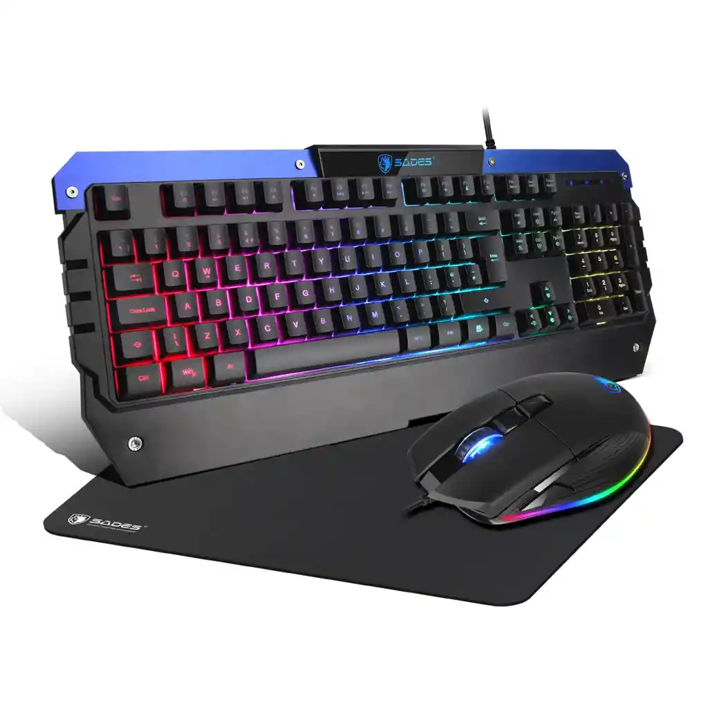 Combo Gamer Sades Battle Ram Teclado Mouse Y Game Pad