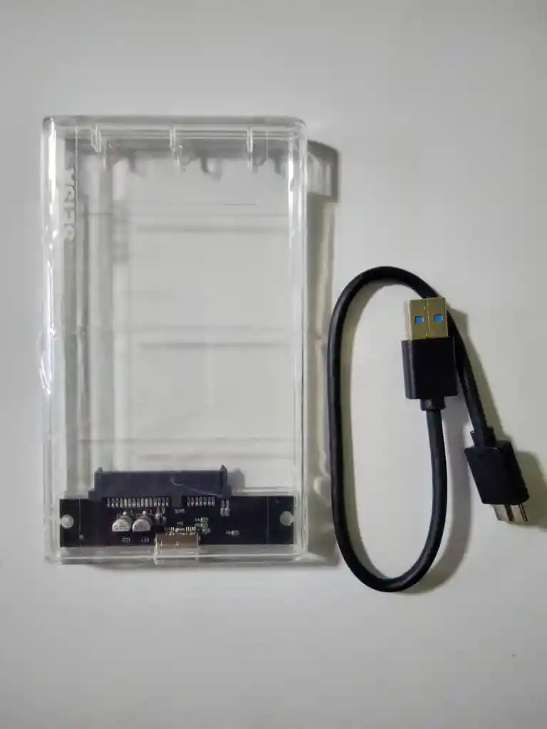 💽 Caja Externa Transparente Usb 3.0