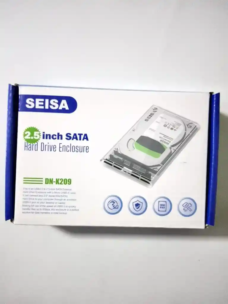 💽 Caja Externa Transparente Usb 3.0