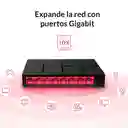 Switch De Red 8 Puertos Base Mil Mercusys Ms108g / Multiplica Los Puertos De Red De Tu Router