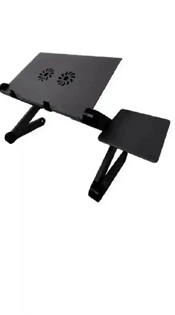 Mesa Para Laptop Base Enfriadora Para Laptop Ventilador Color Negro