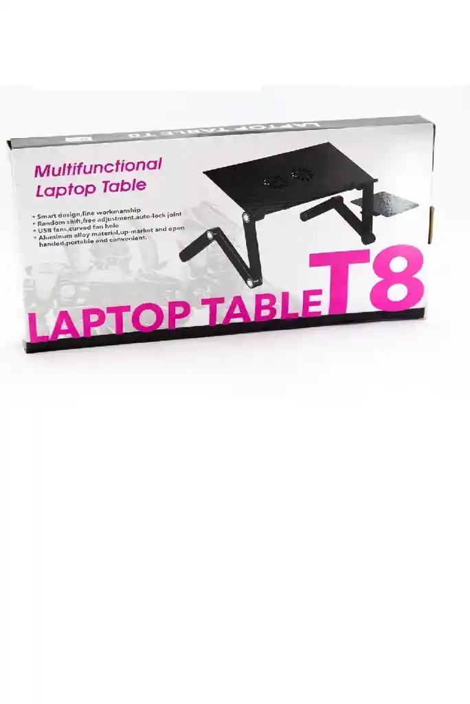 Mesa Escritorio Plegable Multifuncional Portátil Soporte Color Negro