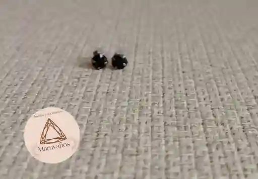 Topos Plata 925 Circon Negro