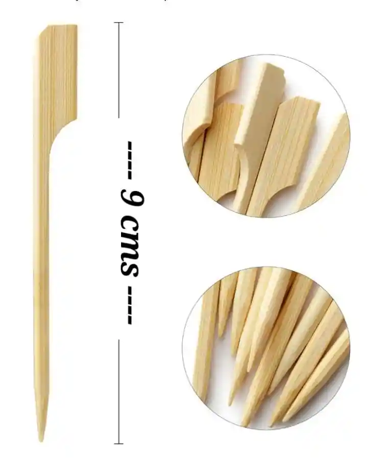Palillos De Bambu 9 Cms, Brochetas