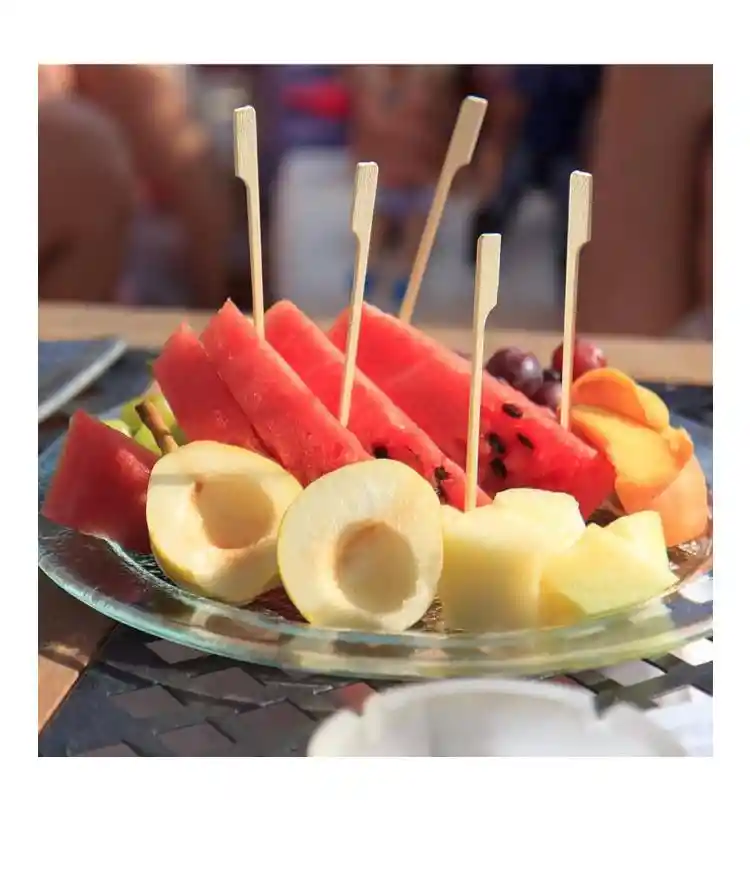 Palillos De Bambu 9 Cms, Brochetas