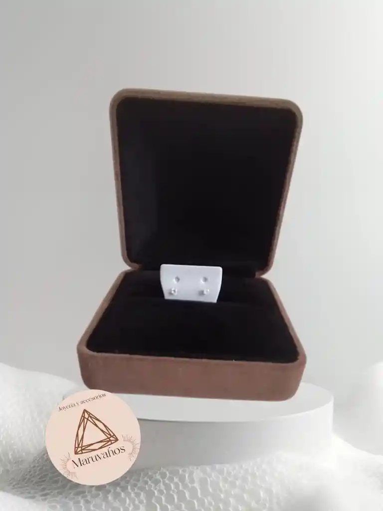 Topos De Plata 925 Circon Blanco