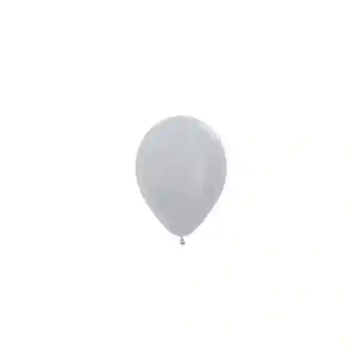 Globos R-5 Satín Plata X10 Unds Sempertex