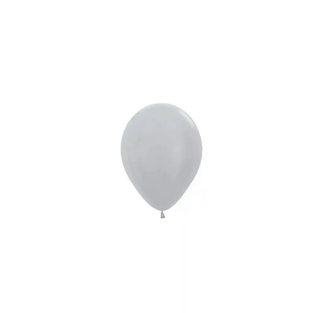 Globos R-5 Satín Plata X10 Unds Sempertex